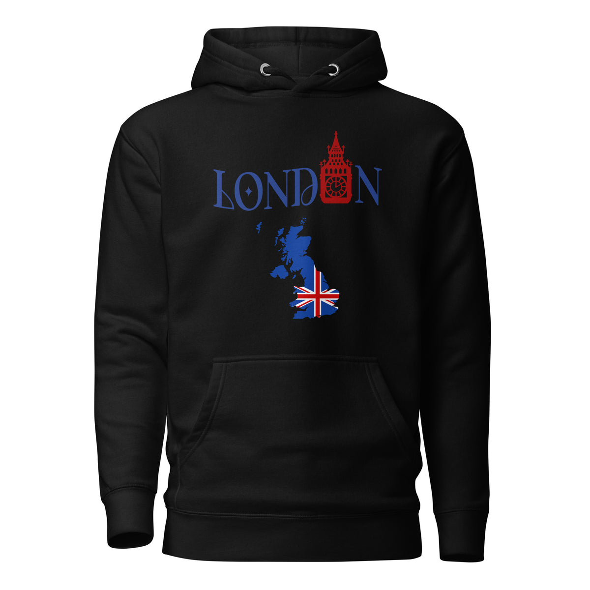 London Unisex Hoodie by Passport Outfitters