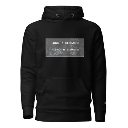 ORD / Chicago Airport Code Heavyweight Hoodie by Passport Outfitters
