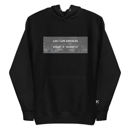 LAX / LOS ANGELES Heavyweight Streetwear Hoodie – Passport Outfitters by Passport Outfitters
