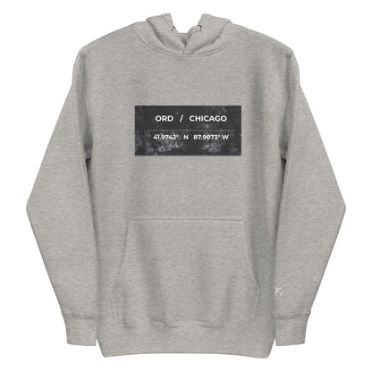 ORD / Chicago Airport Code Heavyweight Hoodie by Passport Outfitters