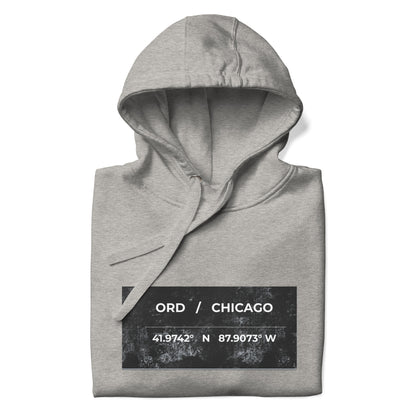 ORD / Chicago Airport Code Heavyweight Hoodie by Passport Outfitters
