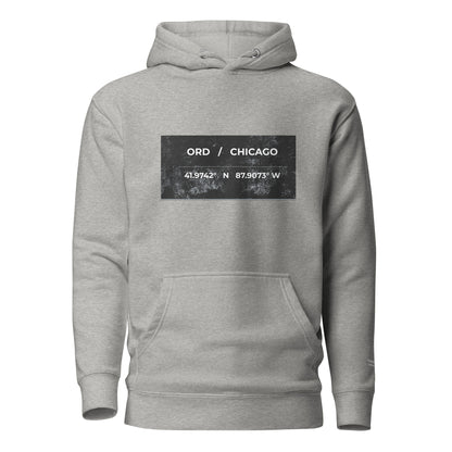 ORD / Chicago Airport Code Heavyweight Hoodie by Passport Outfitters