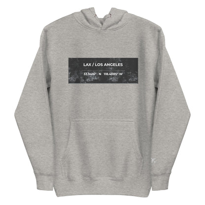 LAX / LOS ANGELES Heavyweight Streetwear Hoodie – Passport Outfitters by Passport Outfitters