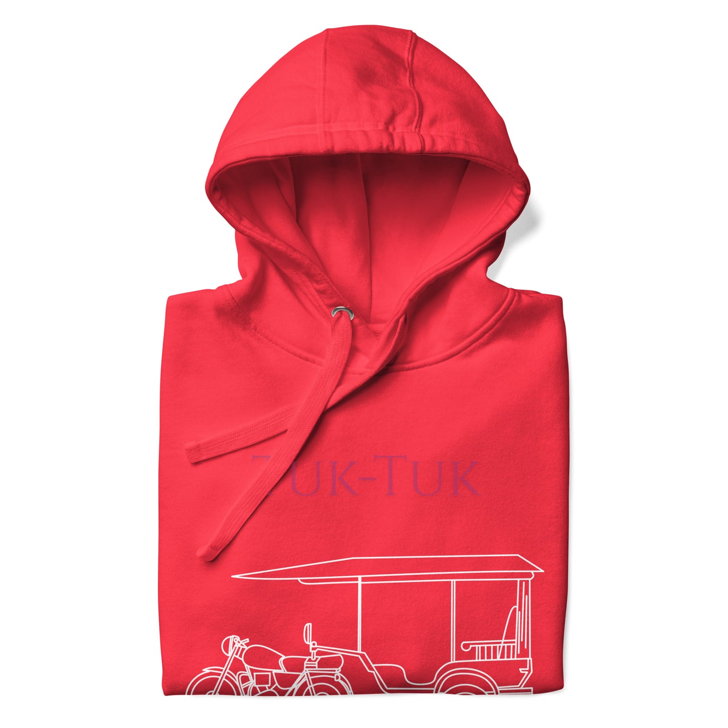 Tuk-Tuk Travel Hoodie – Red & White Edition by Passport Outfitters