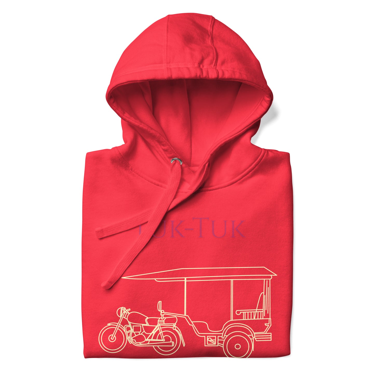 Tuk-Tuk Travel Hoodie – Crimson & Cream Edition by Passport Outfitters