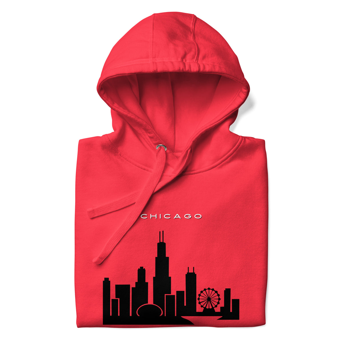 Chicago Skyline Hoodie Unisex Hoodie by Passport Outfitters