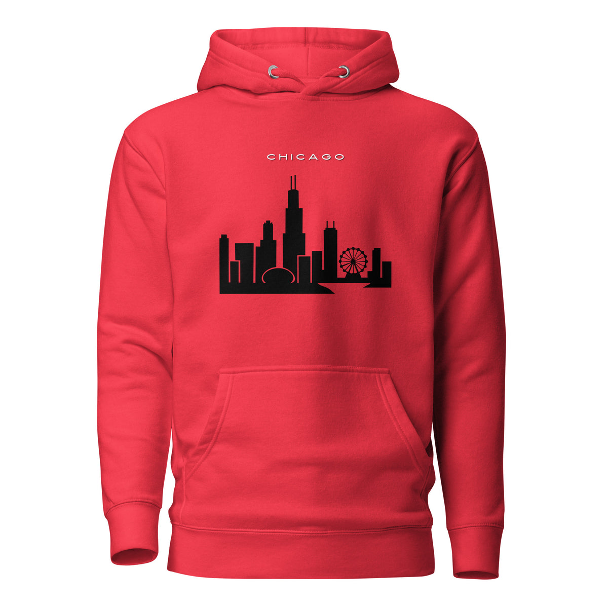 Chicago Skyline Hoodie Unisex Hoodie by Passport Outfitters