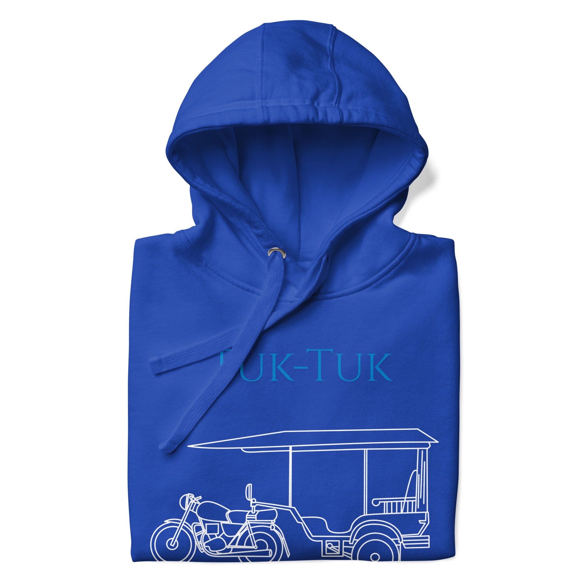Tuk-Tuk Travel Hoodie – Blue & White Edition by Passport Outfitters