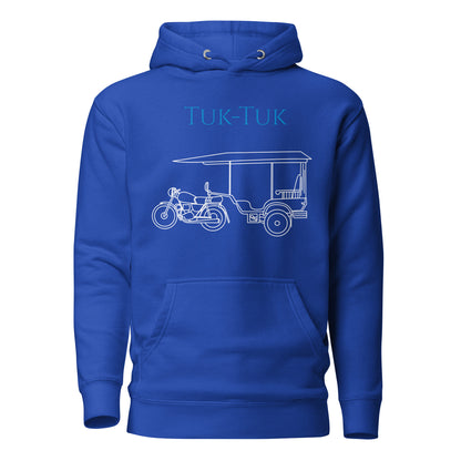Tuk-Tuk Travel Hoodie – Blue & White Edition by Passport Outfitters