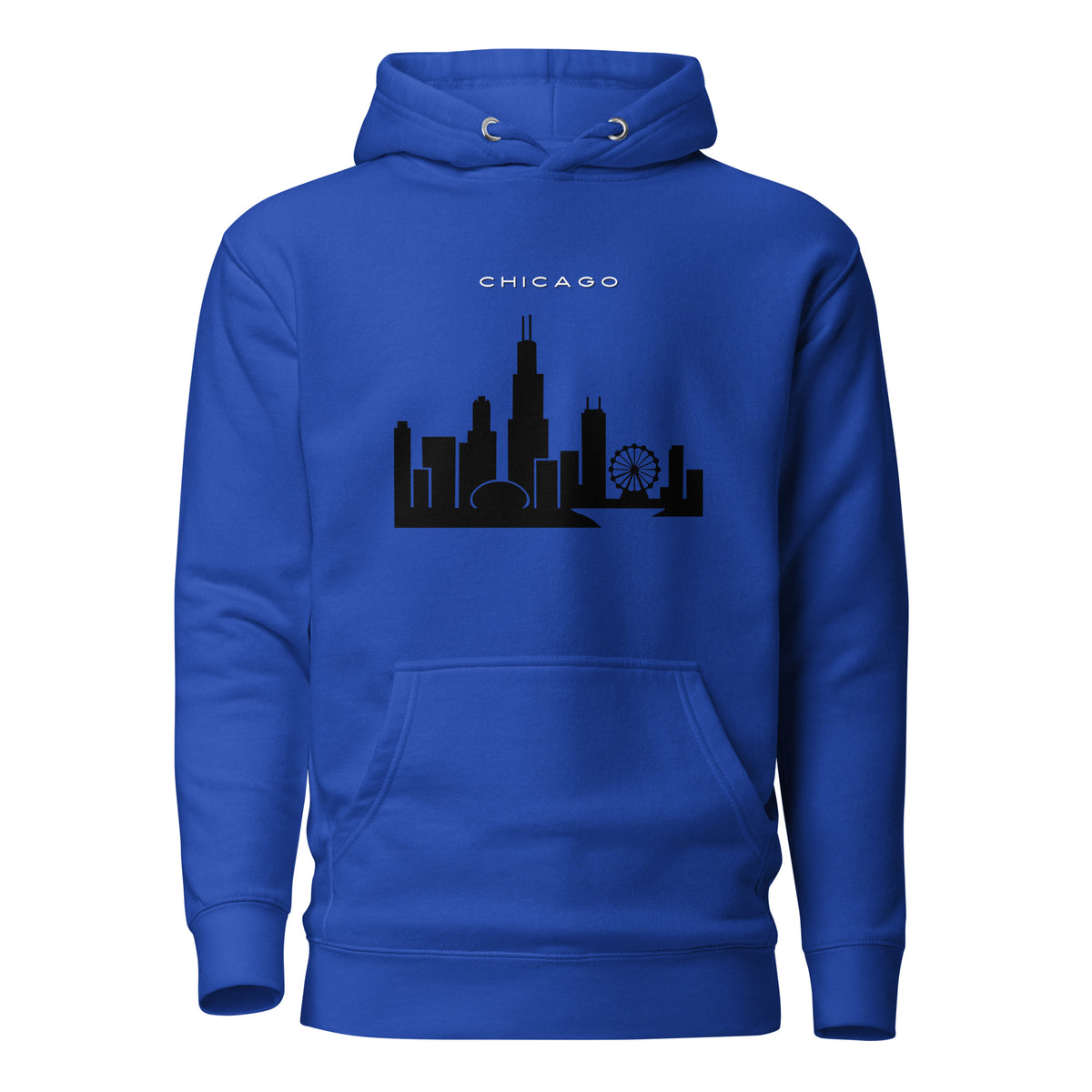 Chicago Skyline Hoodie Unisex Hoodie by Passport Outfitters