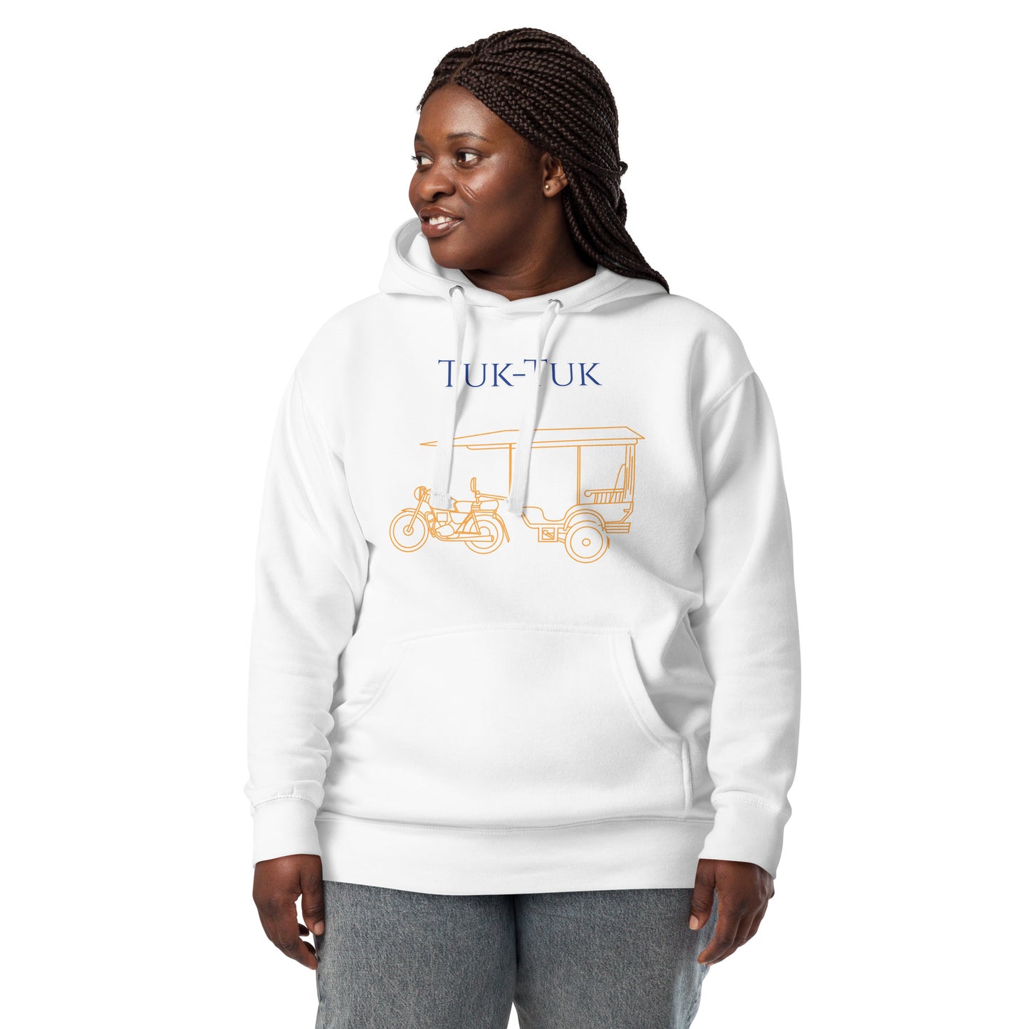 Tuk-Tuk Travel Hoodie – Royal & Gold Edition by Passport Outfitters