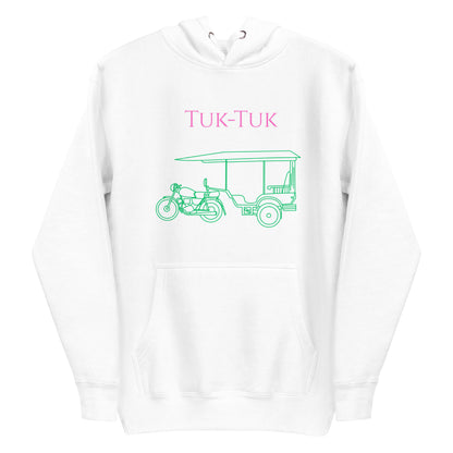 Tuk-Tuk Travel Hoodie – Pink & Green Edition by Passport Outfitters