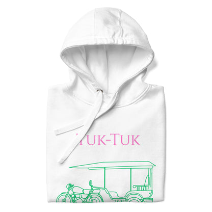 Tuk-Tuk Travel Hoodie – Pink & Green Edition by Passport Outfitters
