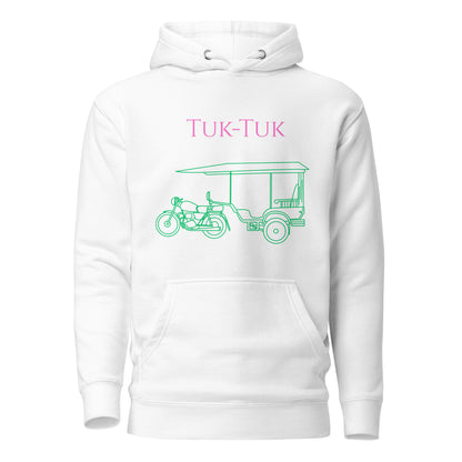 Tuk-Tuk Travel Hoodie – Pink & Green Edition by Passport Outfitters