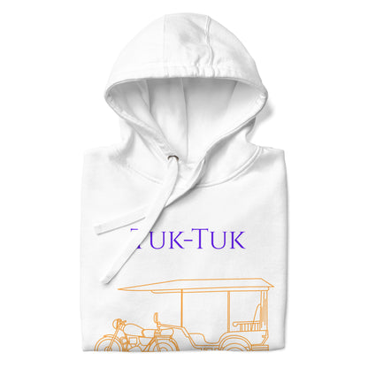 Tuk-Tuk Travel Hoodie – Purple & Gold Edition by Passport Outfitters