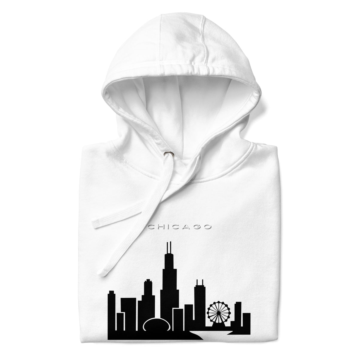 Chicago Skyline Hoodie Unisex Hoodie by Passport Outfitters