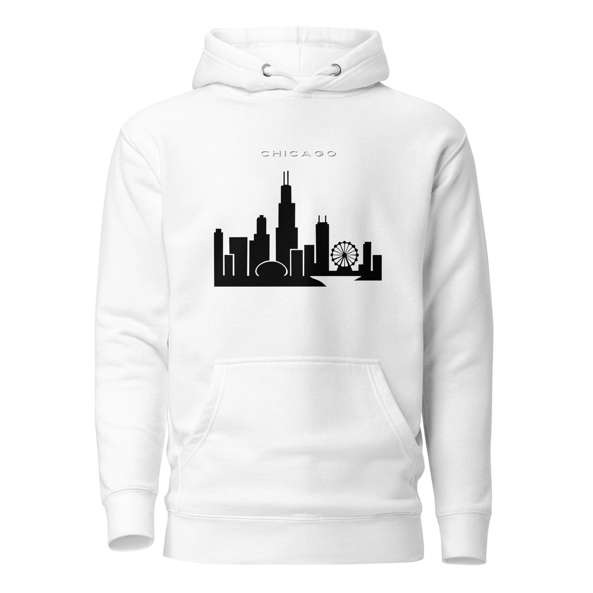 Chicago Skyline Hoodie Unisex Hoodie by Passport Outfitters