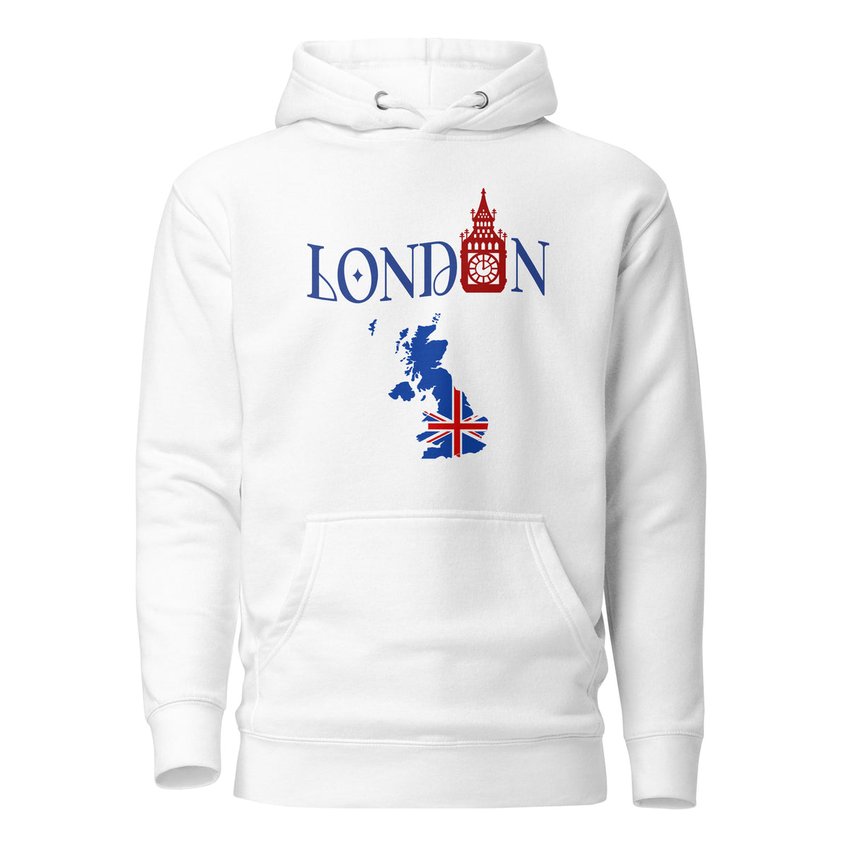 London Unisex Hoodie by Passport Outfitters
