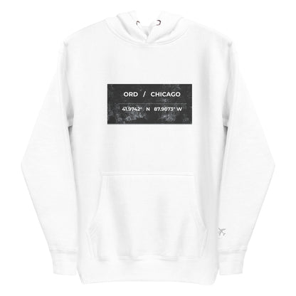 ORD / Chicago Airport Code Heavyweight Hoodie by Passport Outfitters