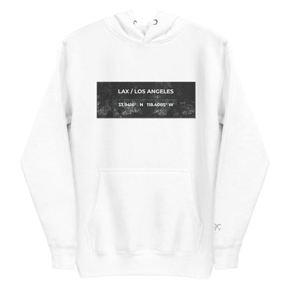 LAX / LOS ANGELES Heavyweight Streetwear Hoodie – Passport Outfitters by Passport Outfitters