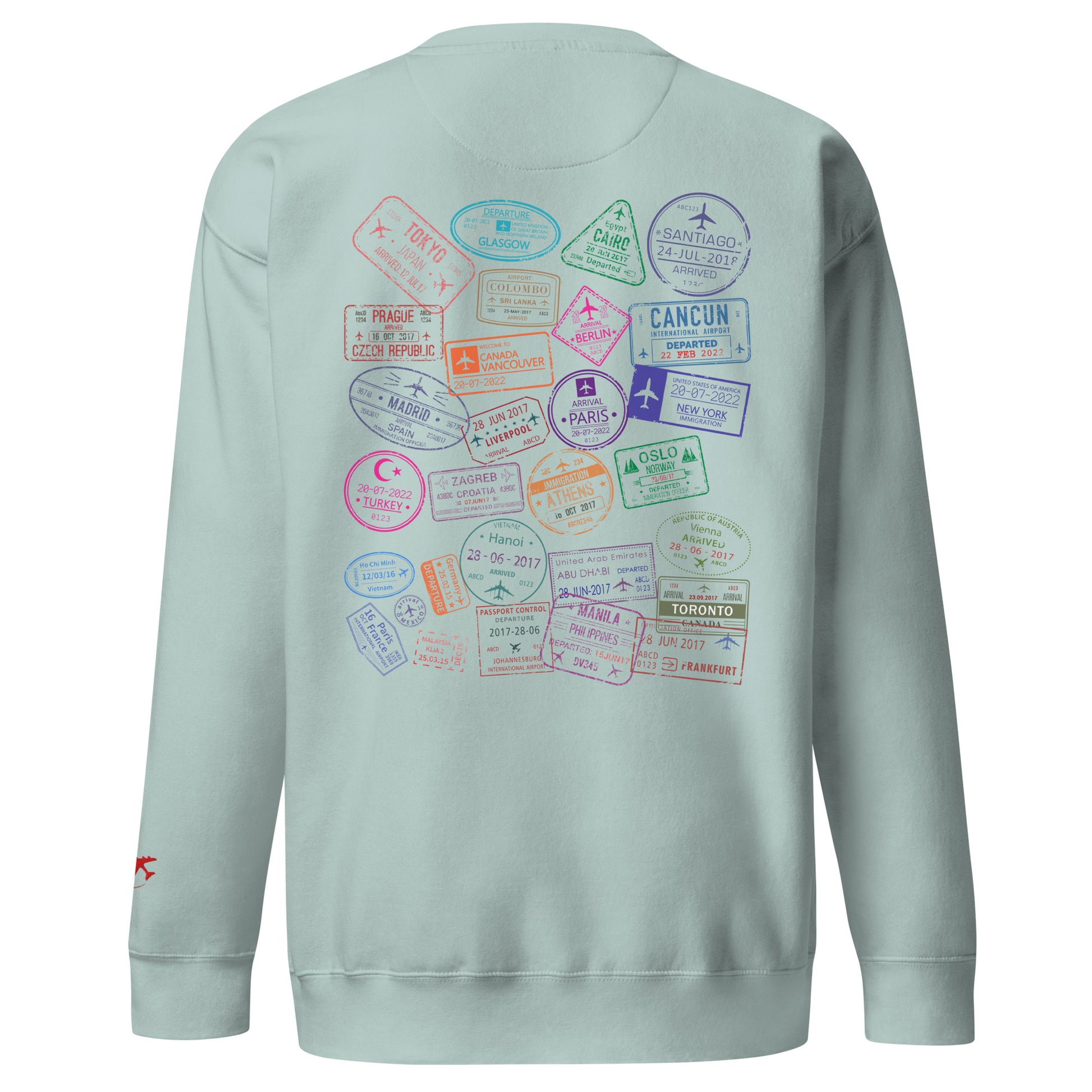 Wear Your Journey | The Passport Stamp Collection Premium Sweatshirt by Passport Outfitters