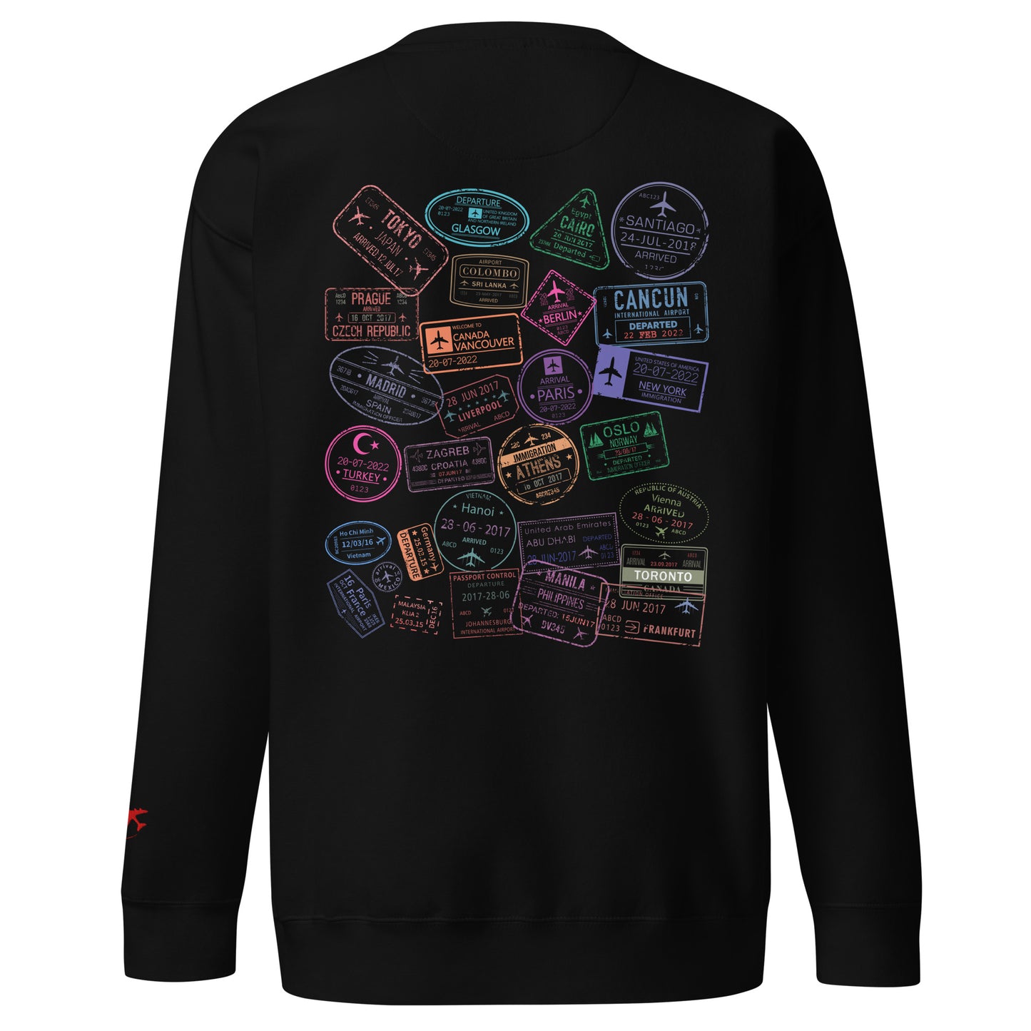 Wear Your Journey | The Passport Stamp Collection Premium Sweatshirt by Passport Outfitters