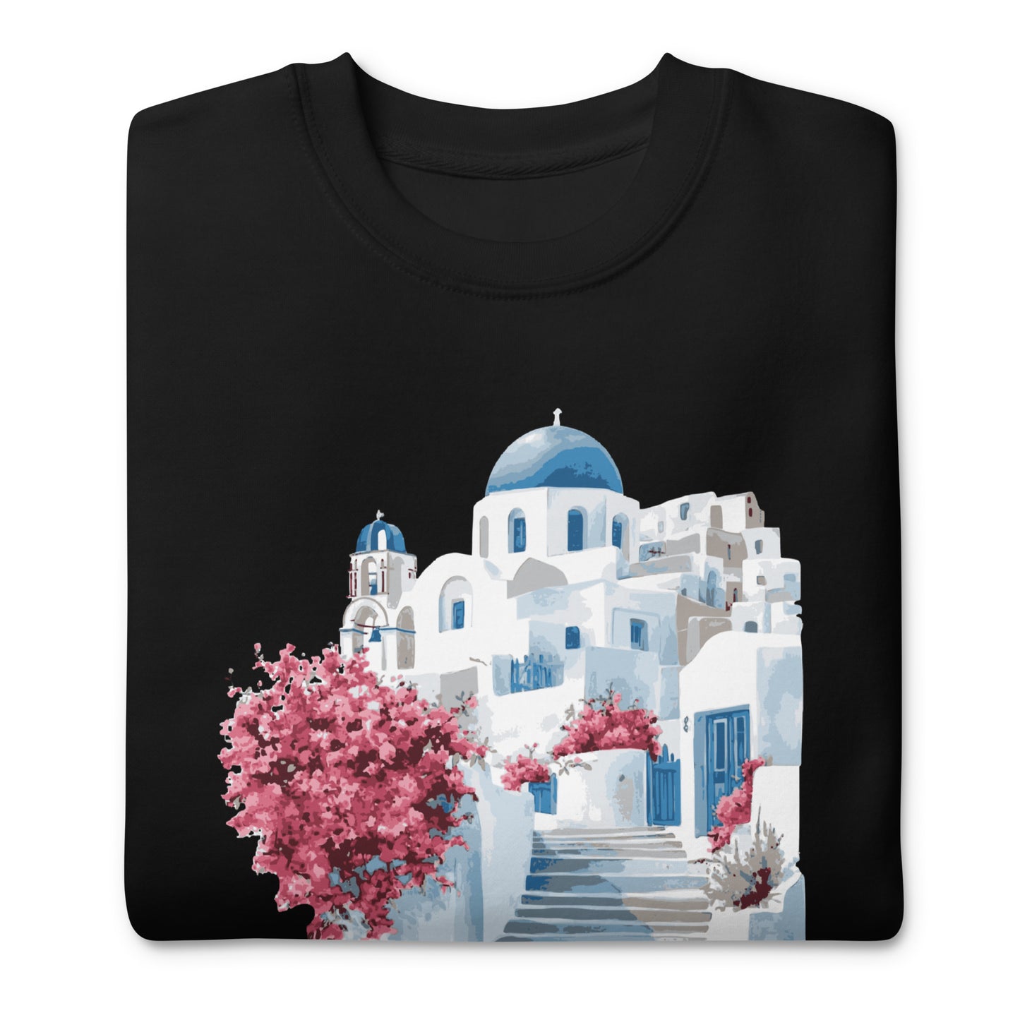 Greece Heritage Santorini Unisex Premium Sweatshirt | Mediterranean Travel Crewneck by Passport Outfitters
