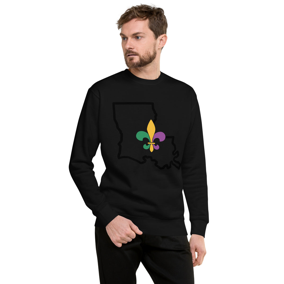 Louisiana Heritage Unisex Premium Sweatshirt by Passport Outfitters
