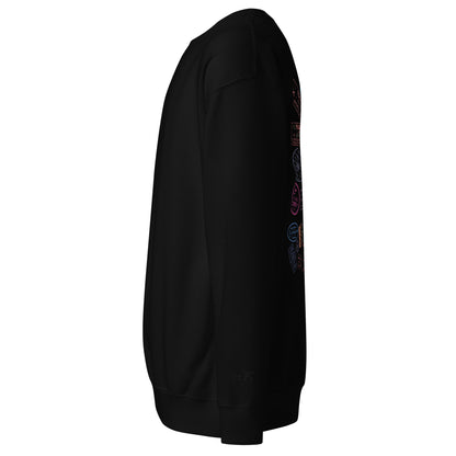 Women's "Wear Your Journey" Passport Stamp Sweatshirt – Stealth Black Edition by Passport Outfitters