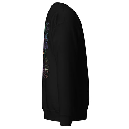 Women's "Wear Your Journey" Passport Stamp Sweatshirt – Stealth Black Edition by Passport Outfitters