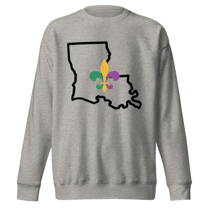 Louisiana Heritage Unisex Premium Sweatshirt by Passport Outfitters