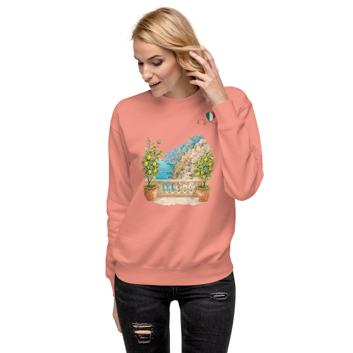 Amaldfi Coast Womens' Unisex Premium Sweatshirt by Passport Outfitters