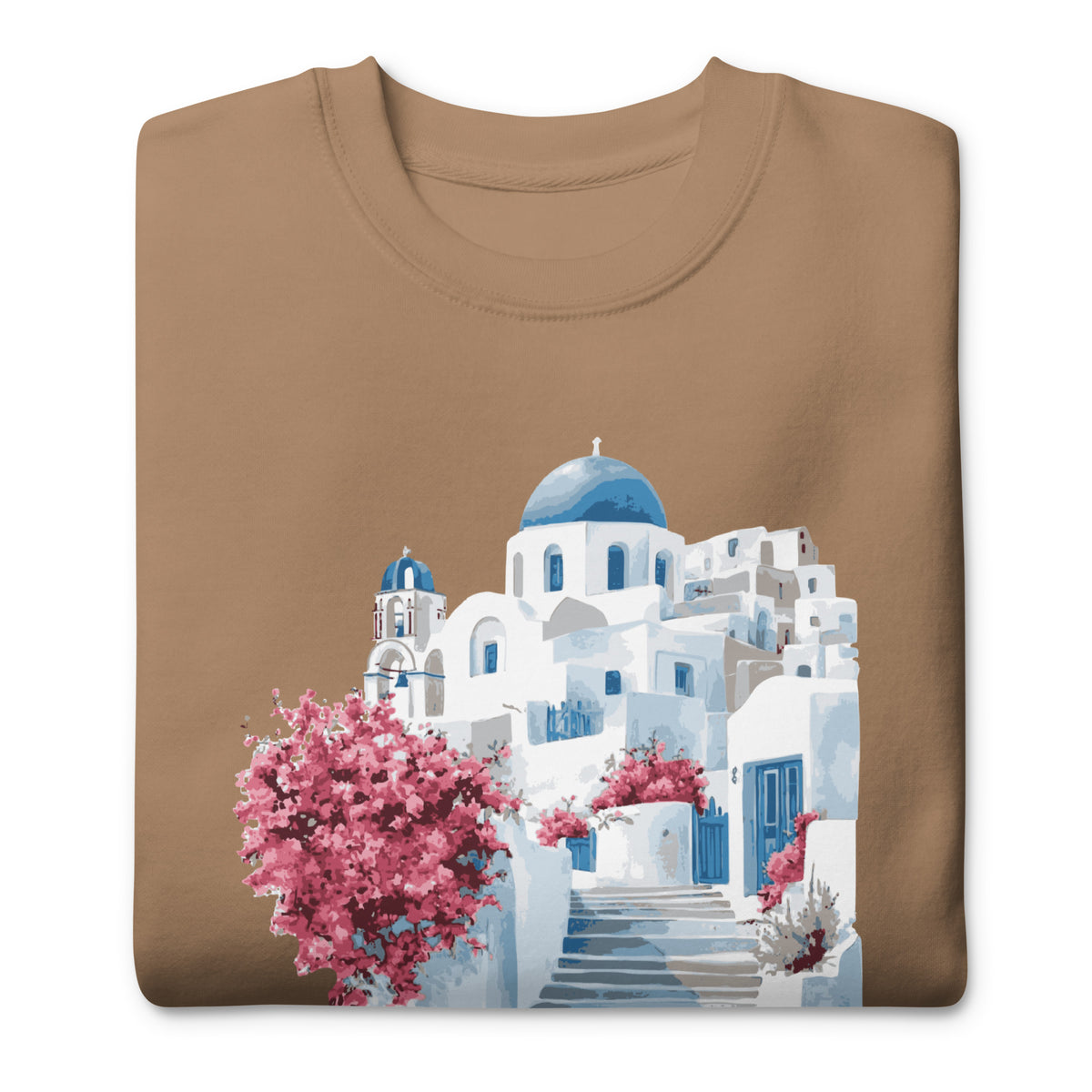 Greece Heritage Santorini Unisex Premium Sweatshirt | Mediterranean Travel Crewneck by Passport Outfitters