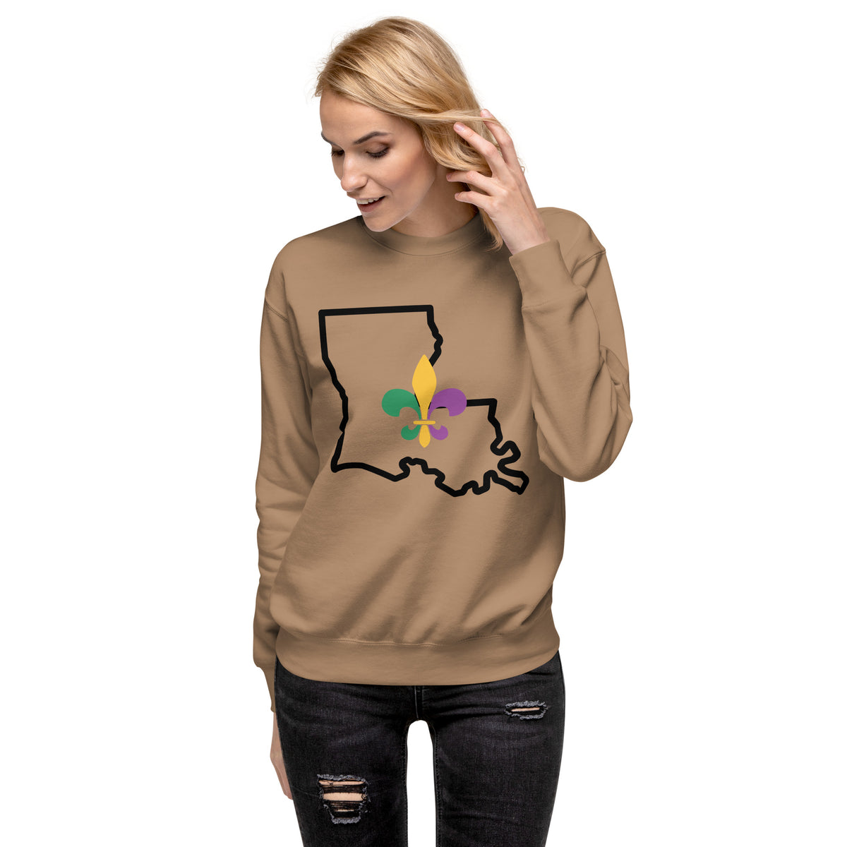Louisiana Heritage Unisex Premium Sweatshirt by Passport Outfitters