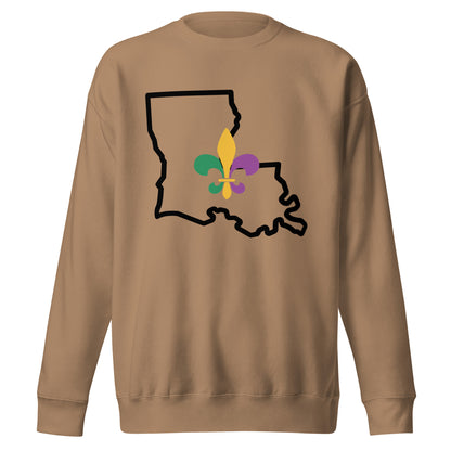 Louisiana Heritage Unisex Premium Sweatshirt by Passport Outfitters