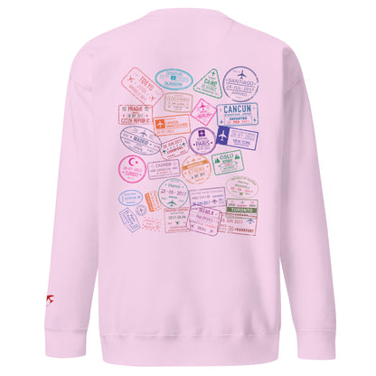Wear Your Journey | The Passport Stamp Collection Premium Sweatshirt by Passport Outfitters