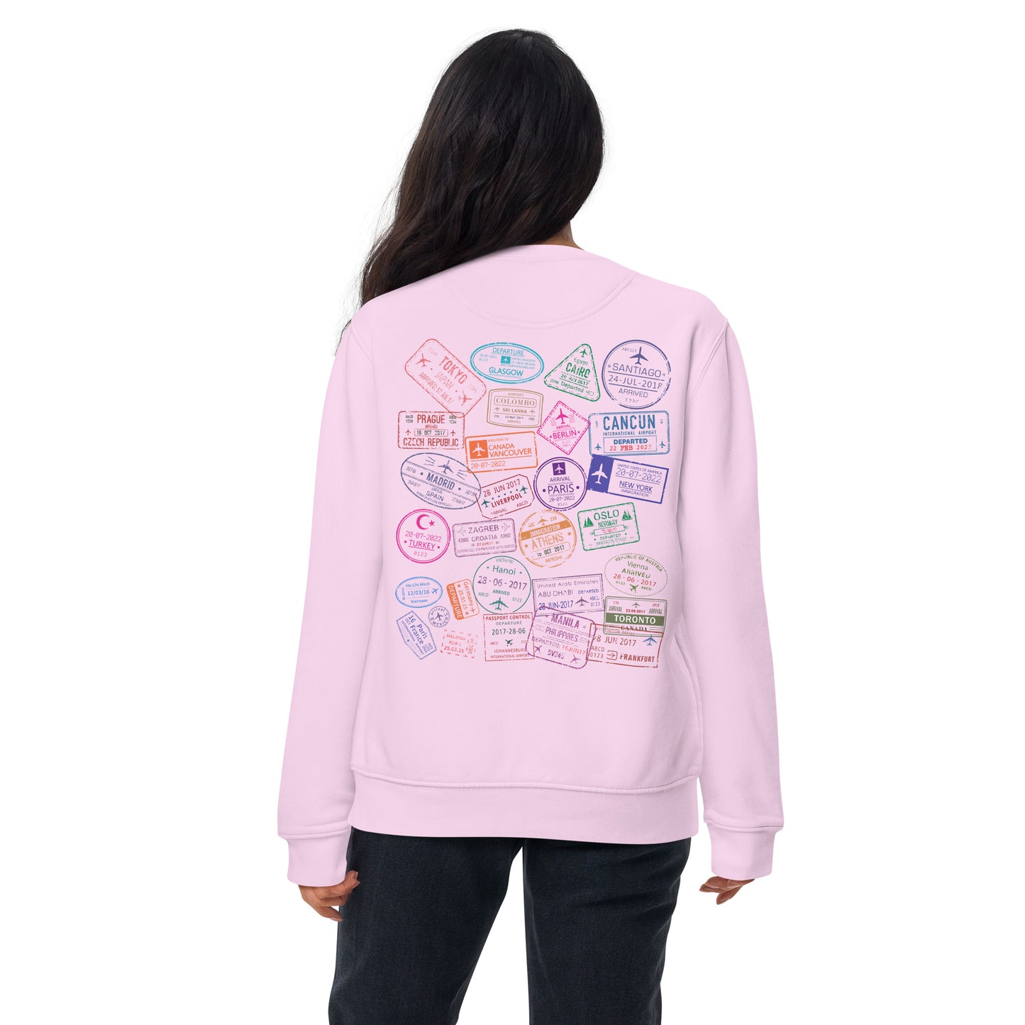 Wear Your Journey | The Passport Stamp Collection Premium Sweatshirt by Passport Outfitters