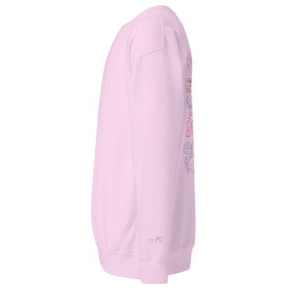 Women's "Wear Your Journey" Passport Stamp Sweatshirt – Classic White Edition by Passport Outfitters
