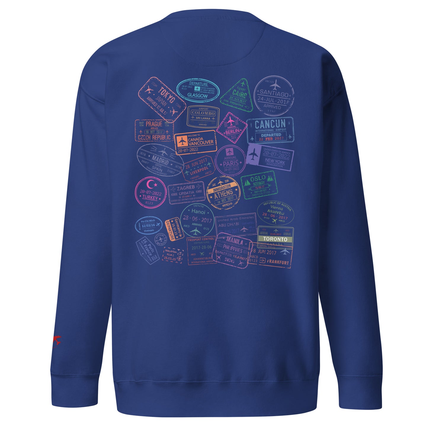 Wear Your Journey | The Passport Stamp Collection Premium Sweatshirt by Passport Outfitters
