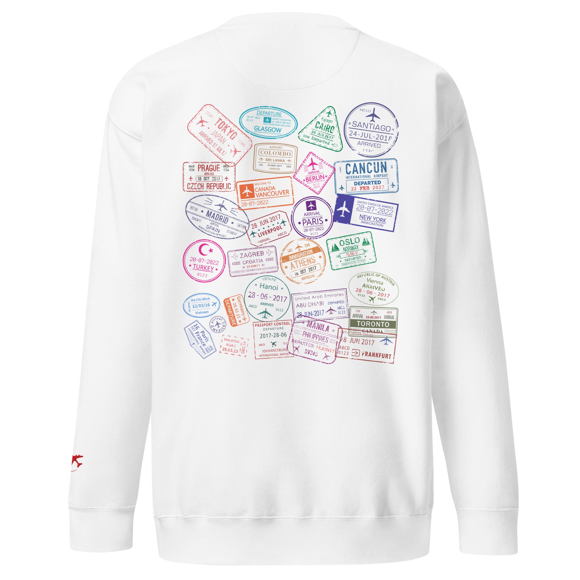Wear Your Journey | The Passport Stamp Collection Premium Sweatshirt by Passport Outfitters
