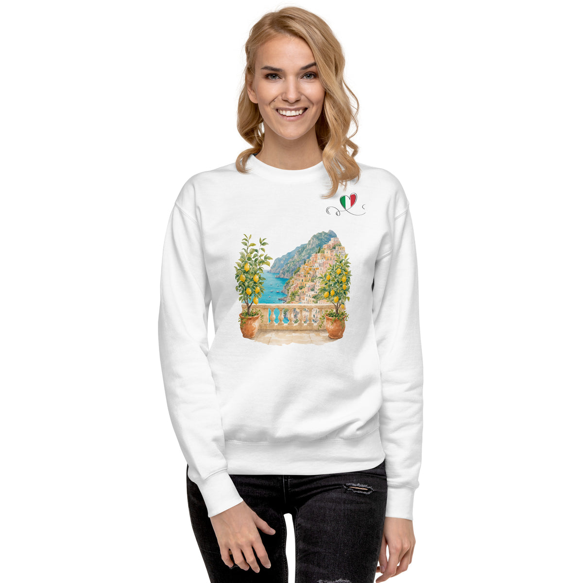 Amaldfi Coast Womens' Unisex Premium Sweatshirt by Passport Outfitters