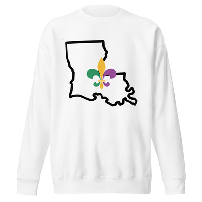 Louisiana Heritage Unisex Premium Sweatshirt by Passport Outfitters