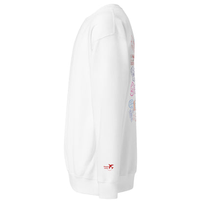 Wear Your Journey | The Passport Stamp Collection Premium Sweatshirt by Passport Outfitters