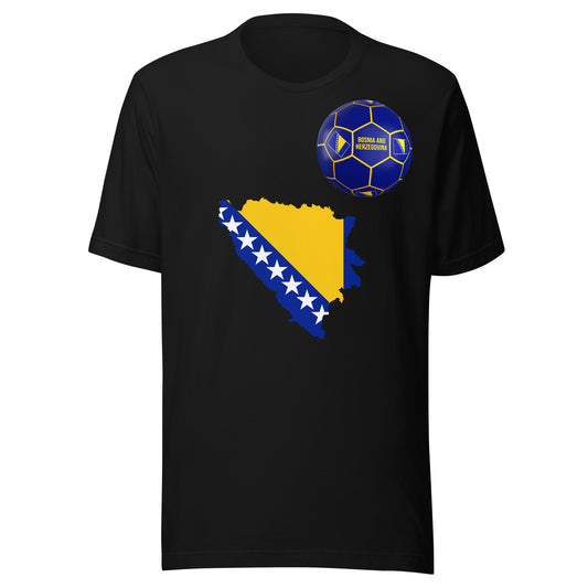 Bosnia and Herzegovina Soccer Fan T-Shirt – Dragons Unisex Tee by Passport Outfitters