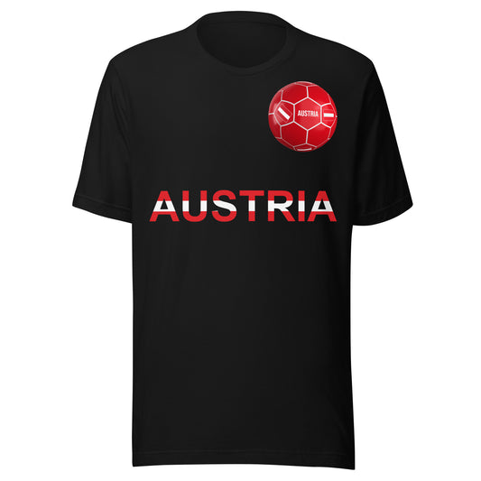 Austria Soccer Fan T-Shirt – Das Team Unisex Tee by Passport Outfitters