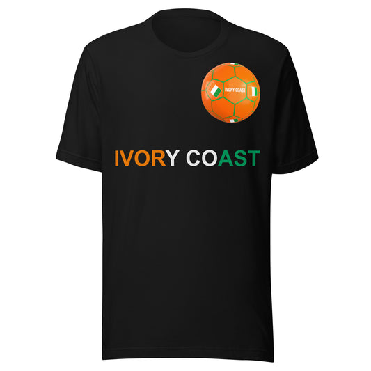 Ivory Coast Soccer T-Shirt | Côte d'Ivoire Football Graphic Tee by Passport Outfitters