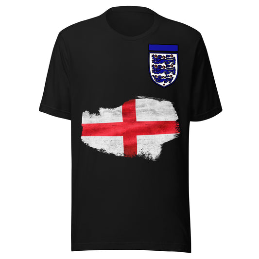 England Soccer Fan Shield T-Shirt – Three Lions Unisex Tee by Passport Outfitters