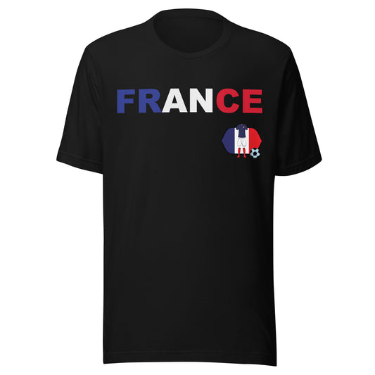 France Soccer Fan T-Shirt – Les Bleus Kit Unisex Tee by Passport Outfitters