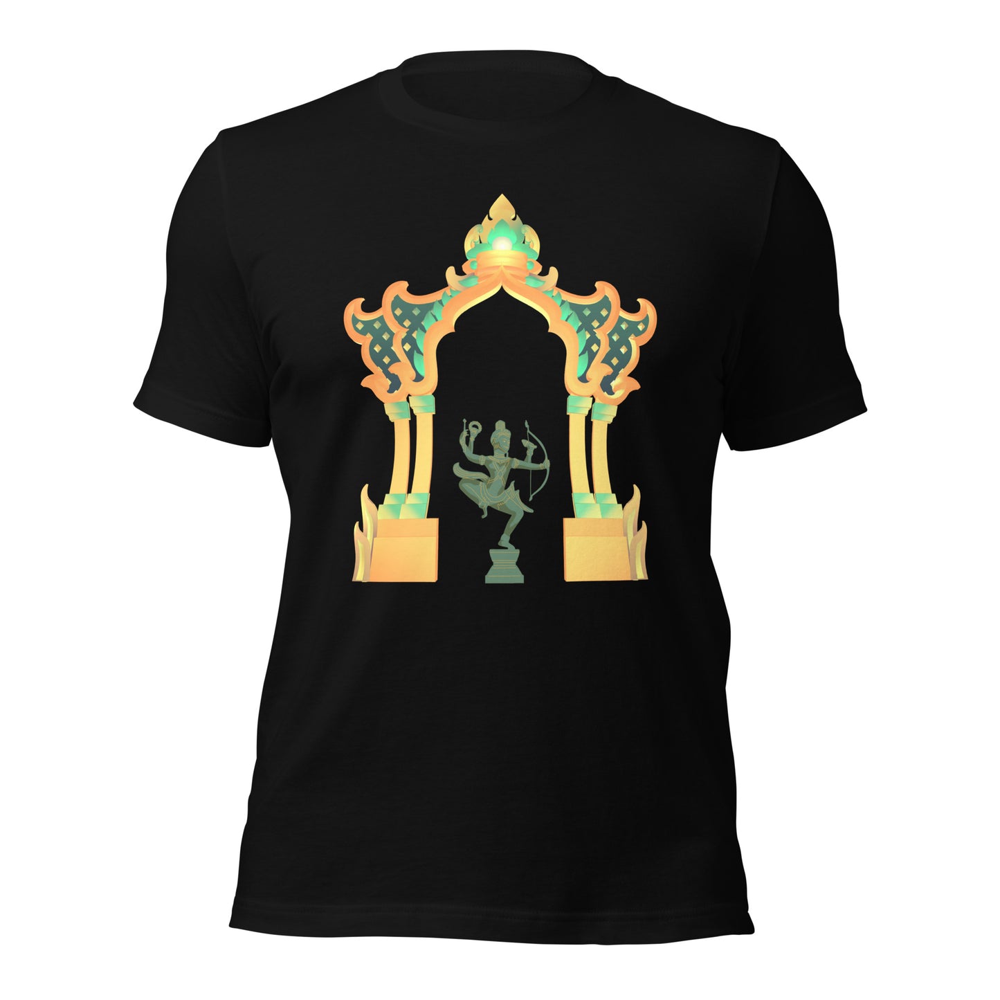 Cambodia Royal Archway Heritage Khmer Art T Shirt Graphic Tee by Passport Outfitters