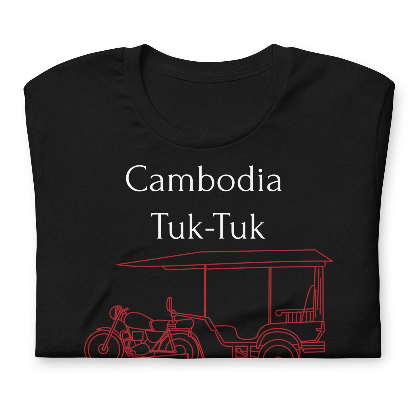 Cambodia Tuk-Tuk Graphic T-Shirt - Angkor Red by Passport Outfitters